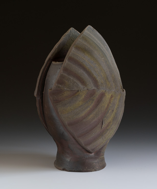 Shield Vase (view b)h 9"  w 6"  d 3.5"