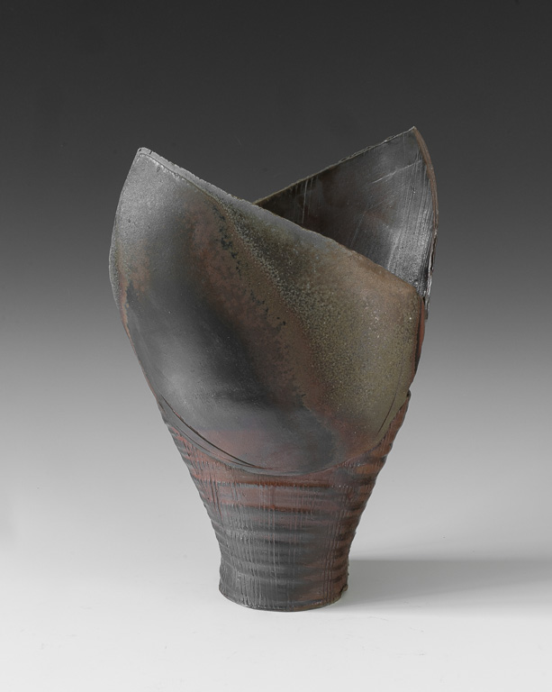 #12 Shield Vase I (side A)h 14.75"  w 10.25"  d 5.5"