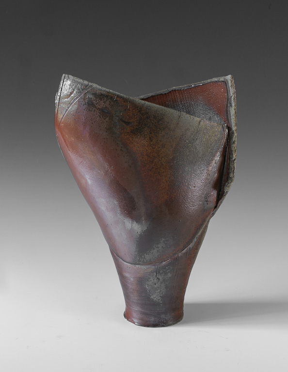 #13 Shield Vase II (side A)h 15"  w 10.5"  d 4.5"